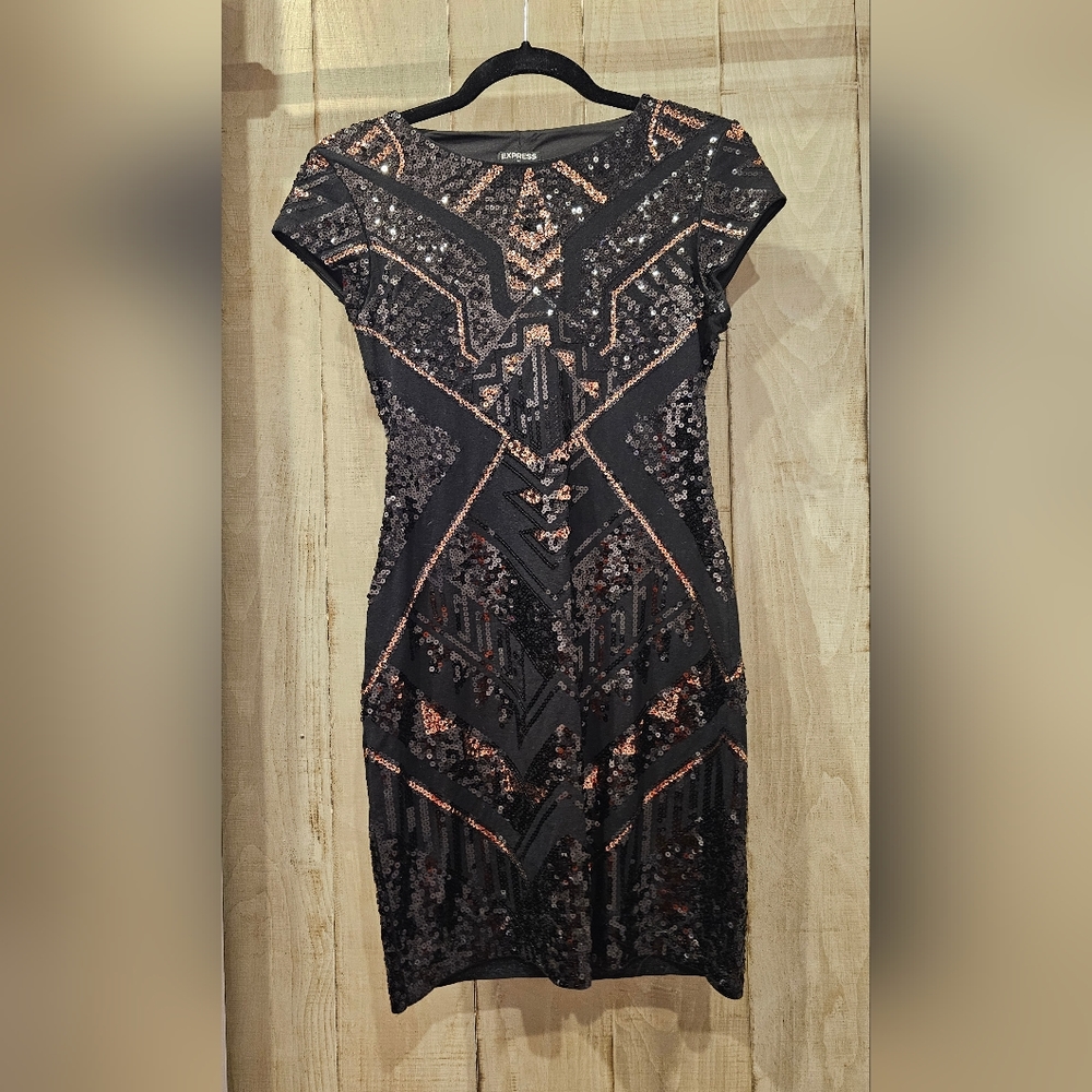 Express sparkle cocktail dress